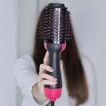 Cepillo secador y voluminizador rosa